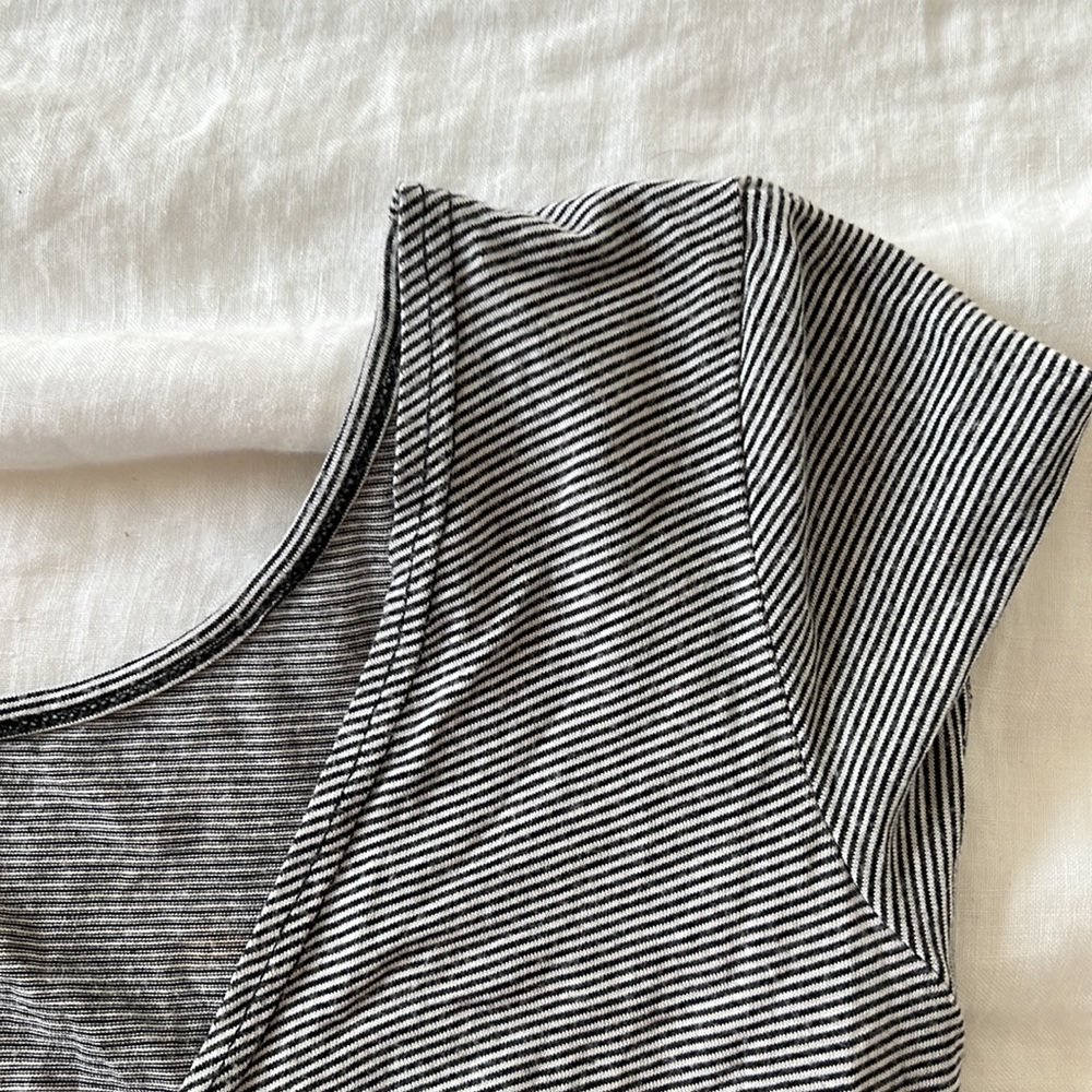 Stripe Crop Top bow back